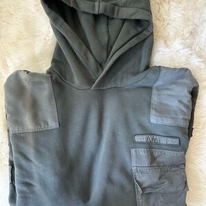 Amiri Sweatshirt Men’s Large Military Green Pullover Hoodie